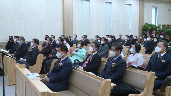 올해로 66주년을 맞는 대구수정교회(담임목사 이창수)가  헌당예배 및 임직, 퇴임 감사 예배를 드렸다.