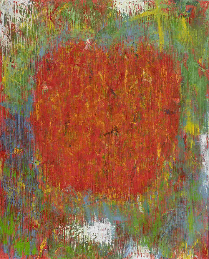  「사과 10」(2022년, oil in canvas, 162.2&times;130.3cm)